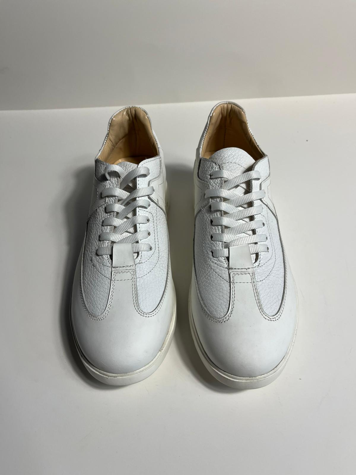 Zemor Beyaz Deri Sneaker – Minimal Erkek Günlük Ayakkabı