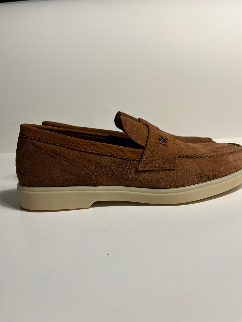 Zemor Erkek Süet Loafer Günlük Ayakkabı – Kahverengi & Yeşil