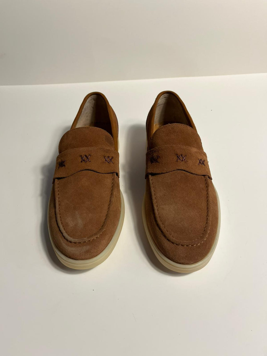 Zemor Erkek Süet Loafer Günlük Ayakkabı – Kahverengi & Yeşil
