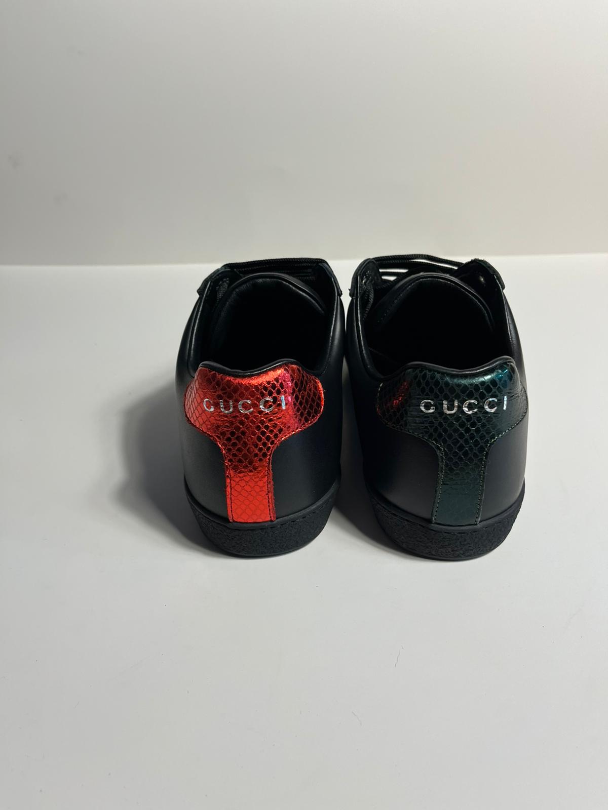 GUCCI Erkek Hakiki Deri Ayakkabı – Siyah & Beyaz