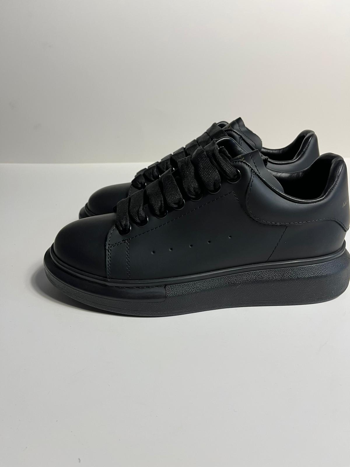 Zemor Erkek Hakiki Deri Sneaker – Alexander McQueen  Oversize Beyaz/Siyah