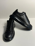 Zemor Erkek Hakiki Deri Sneaker – Alexander McQueen  Oversize Siyah