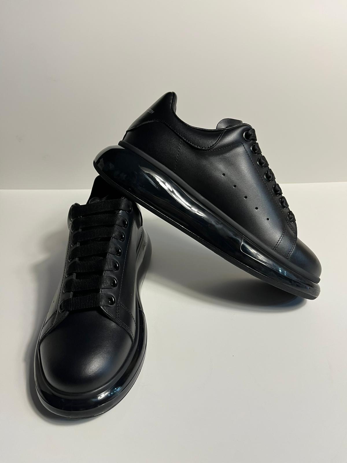 Zemor Erkek Hakiki Deri Sneaker – Alexander McQueen  Oversize Siyah