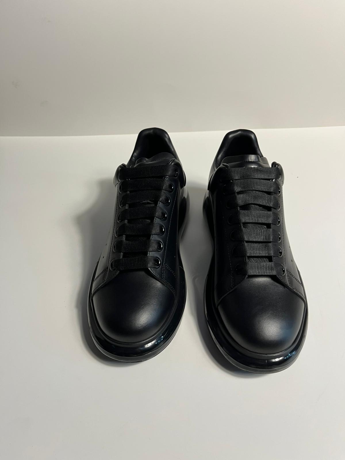 Zemor Erkek Hakiki Deri Sneaker – Alexander McQueen  Oversize Siyah