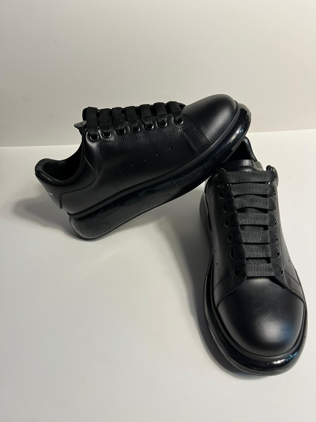 Zemor Erkek Hakiki Deri Sneaker – Alexander McQueen  Oversize Siyah
