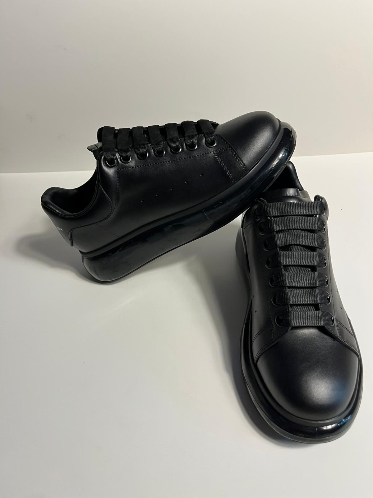 Zemor Erkek Hakiki Deri Sneaker – Alexander McQueen  Oversize Siyah